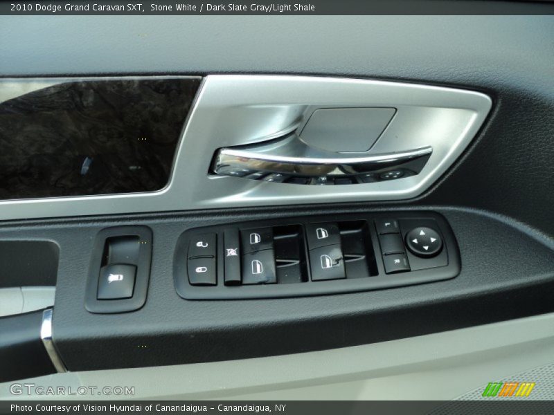 Stone White / Dark Slate Gray/Light Shale 2010 Dodge Grand Caravan SXT