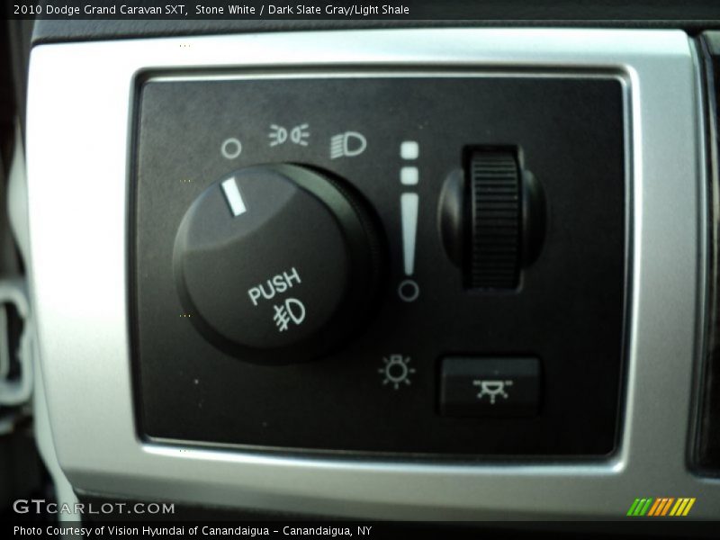 Stone White / Dark Slate Gray/Light Shale 2010 Dodge Grand Caravan SXT