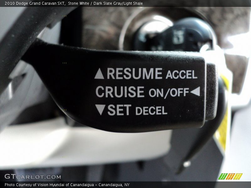 Stone White / Dark Slate Gray/Light Shale 2010 Dodge Grand Caravan SXT