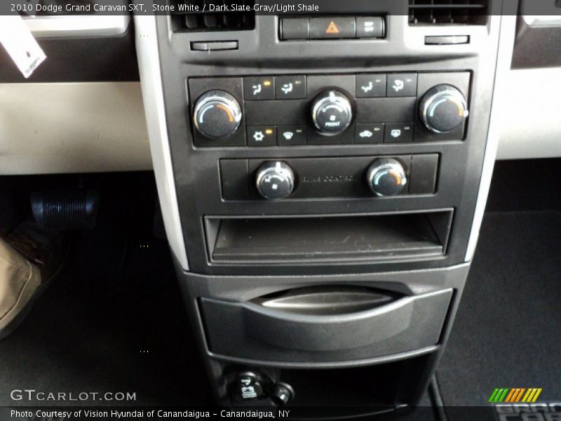 Stone White / Dark Slate Gray/Light Shale 2010 Dodge Grand Caravan SXT