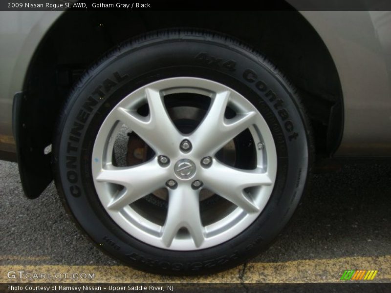 Gotham Gray / Black 2009 Nissan Rogue SL AWD