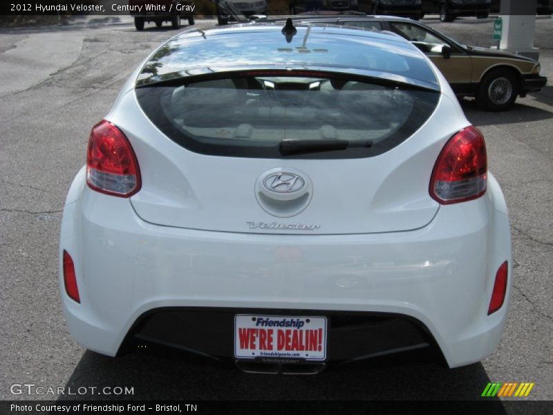 Century White / Gray 2012 Hyundai Veloster