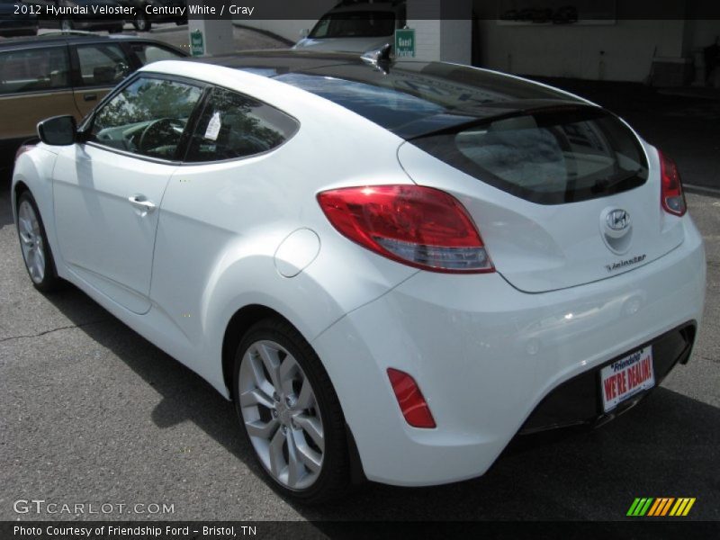 Century White / Gray 2012 Hyundai Veloster