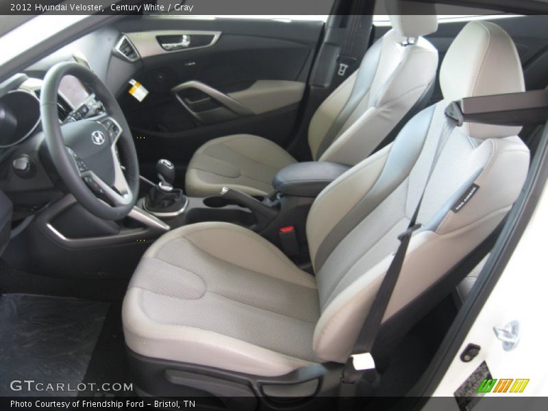  2012 Veloster  Gray Interior