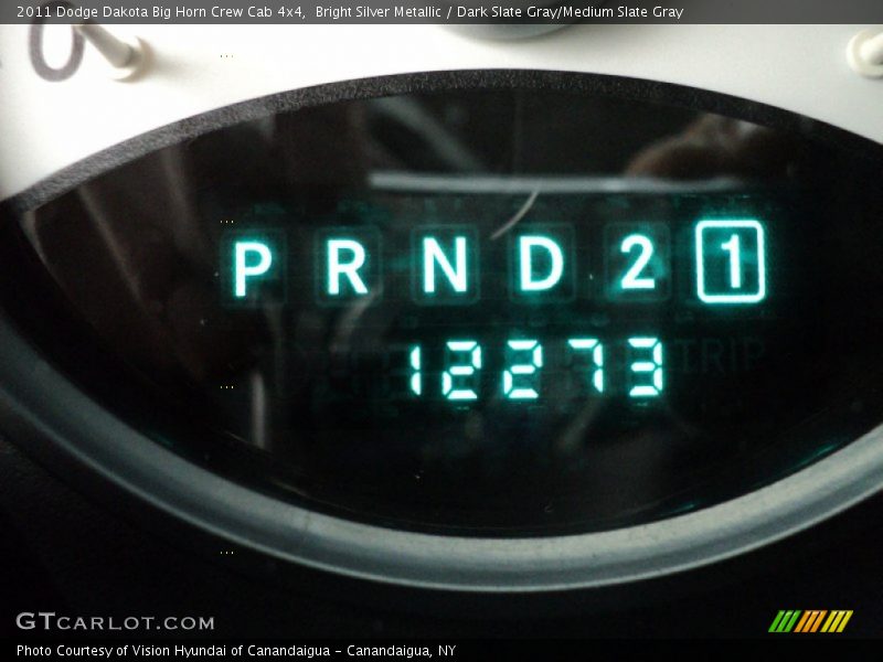 Bright Silver Metallic / Dark Slate Gray/Medium Slate Gray 2011 Dodge Dakota Big Horn Crew Cab 4x4
