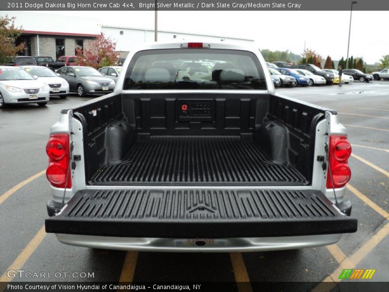Bright Silver Metallic / Dark Slate Gray/Medium Slate Gray 2011 Dodge Dakota Big Horn Crew Cab 4x4