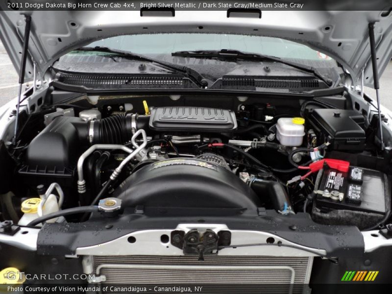  2011 Dakota Big Horn Crew Cab 4x4 Engine - 3.7 Liter SOHC 12-Valve Magnum V6