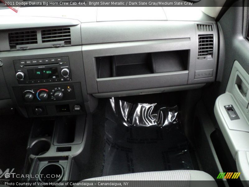 Bright Silver Metallic / Dark Slate Gray/Medium Slate Gray 2011 Dodge Dakota Big Horn Crew Cab 4x4
