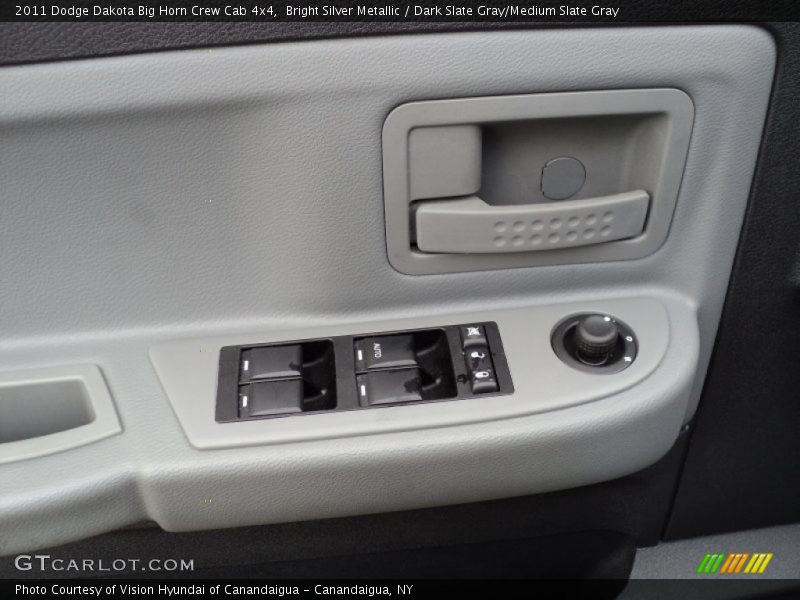 Bright Silver Metallic / Dark Slate Gray/Medium Slate Gray 2011 Dodge Dakota Big Horn Crew Cab 4x4