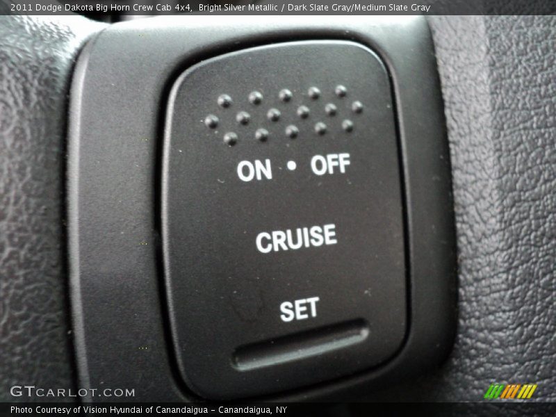 Bright Silver Metallic / Dark Slate Gray/Medium Slate Gray 2011 Dodge Dakota Big Horn Crew Cab 4x4