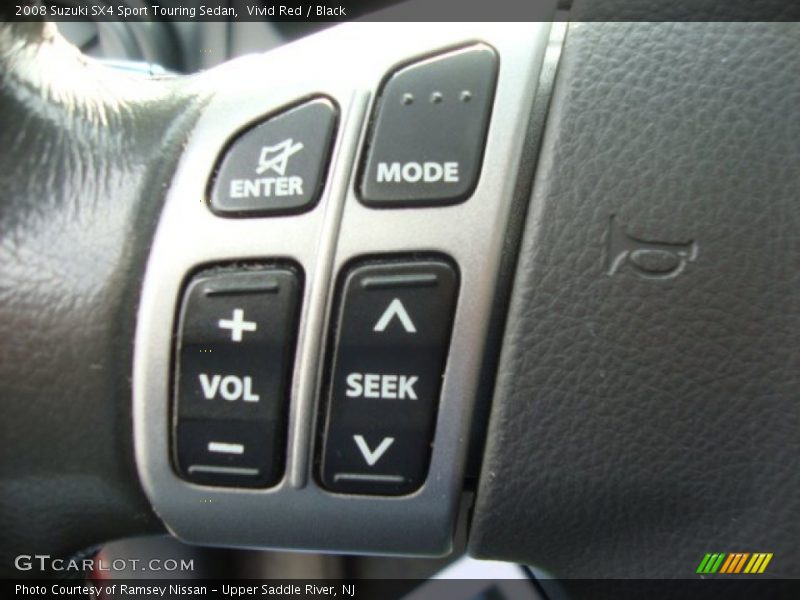 Vivid Red / Black 2008 Suzuki SX4 Sport Touring Sedan