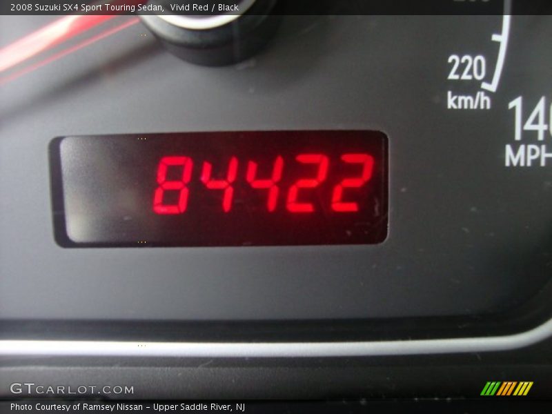 Vivid Red / Black 2008 Suzuki SX4 Sport Touring Sedan