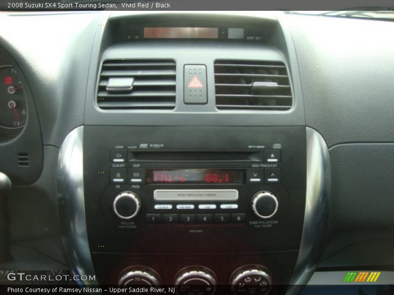 Vivid Red / Black 2008 Suzuki SX4 Sport Touring Sedan