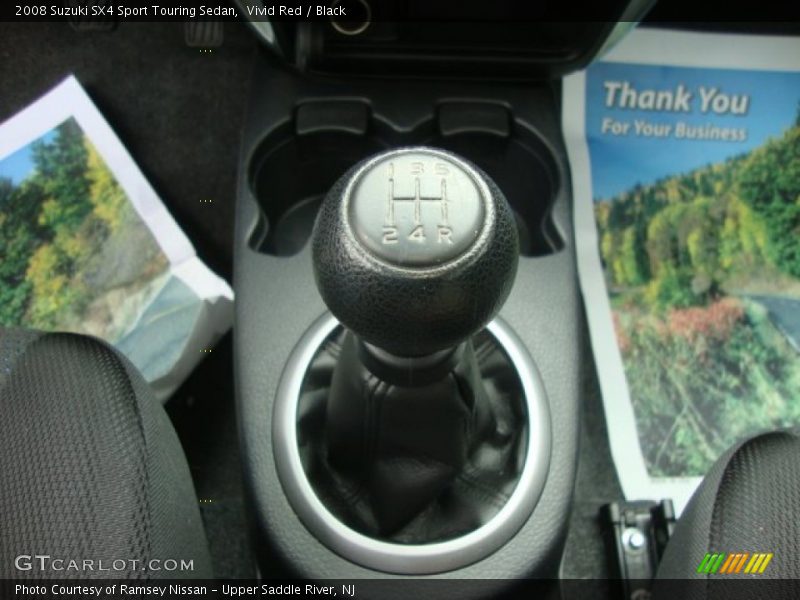 Vivid Red / Black 2008 Suzuki SX4 Sport Touring Sedan