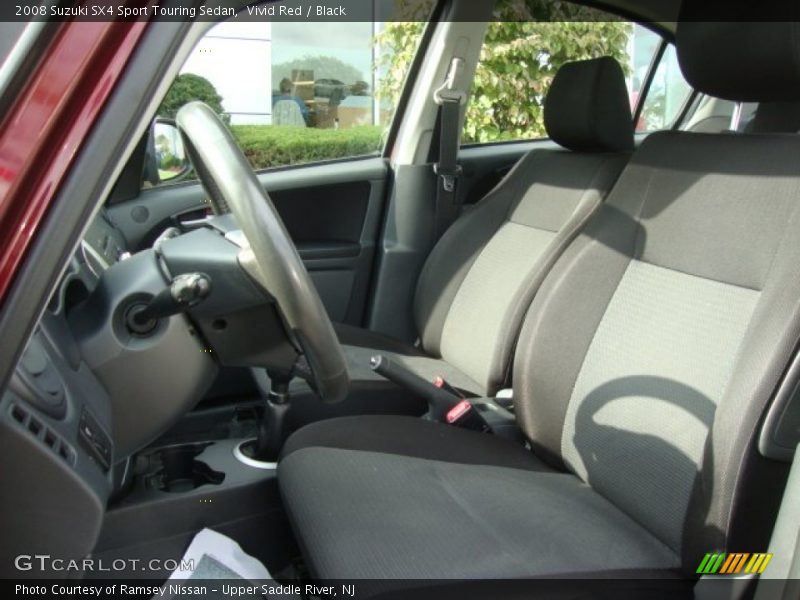 Vivid Red / Black 2008 Suzuki SX4 Sport Touring Sedan