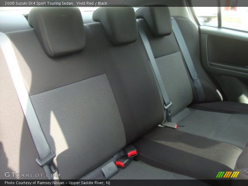 Vivid Red / Black 2008 Suzuki SX4 Sport Touring Sedan