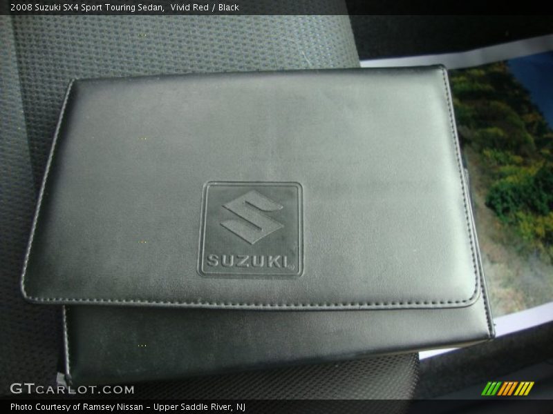 Vivid Red / Black 2008 Suzuki SX4 Sport Touring Sedan