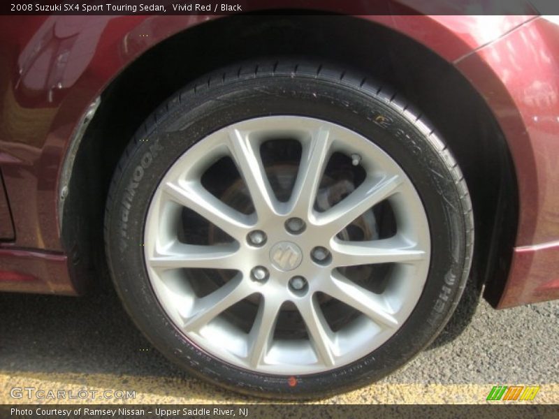 Vivid Red / Black 2008 Suzuki SX4 Sport Touring Sedan