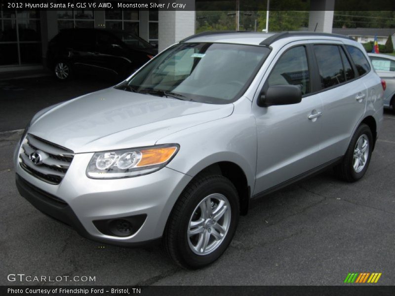 Moonstone Silver / Gray 2012 Hyundai Santa Fe GLS V6 AWD
