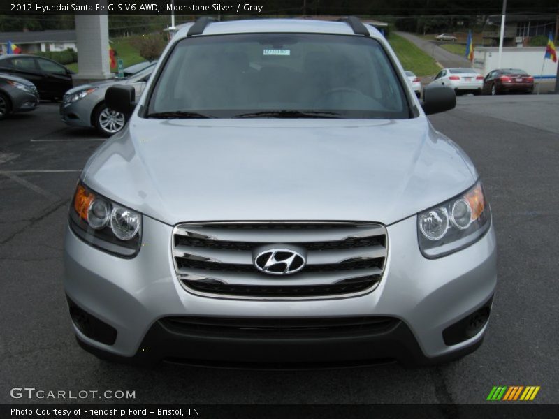 Moonstone Silver / Gray 2012 Hyundai Santa Fe GLS V6 AWD