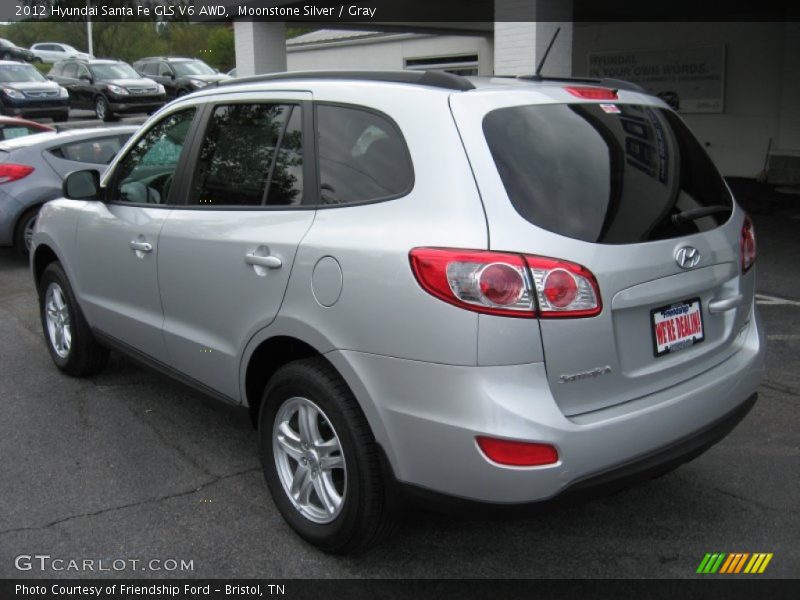 Moonstone Silver / Gray 2012 Hyundai Santa Fe GLS V6 AWD