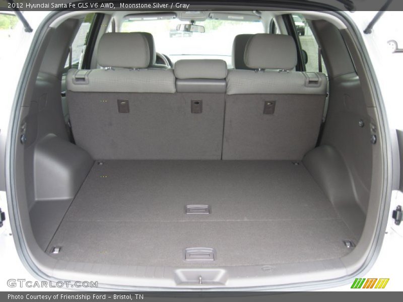 Moonstone Silver / Gray 2012 Hyundai Santa Fe GLS V6 AWD