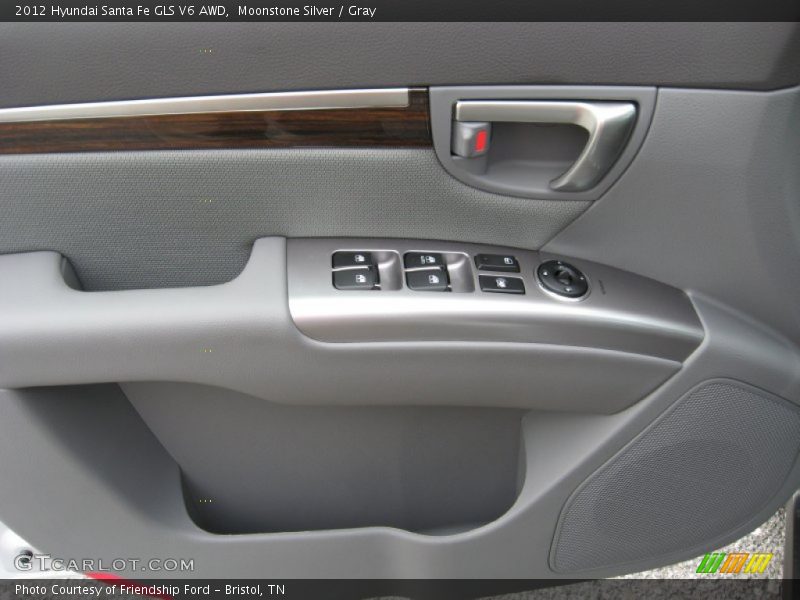 Moonstone Silver / Gray 2012 Hyundai Santa Fe GLS V6 AWD