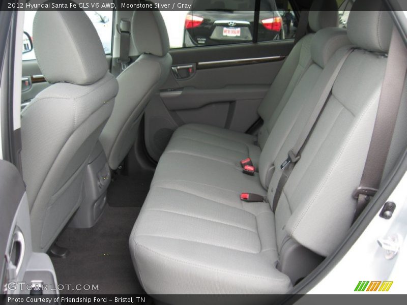 Moonstone Silver / Gray 2012 Hyundai Santa Fe GLS V6 AWD