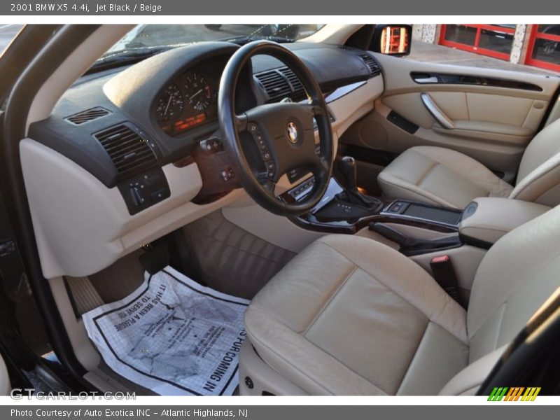 Jet Black / Beige 2001 BMW X5 4.4i