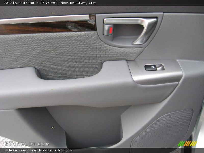 Moonstone Silver / Gray 2012 Hyundai Santa Fe GLS V6 AWD