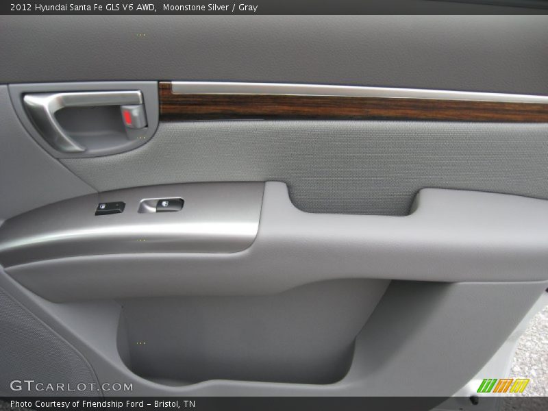 Moonstone Silver / Gray 2012 Hyundai Santa Fe GLS V6 AWD