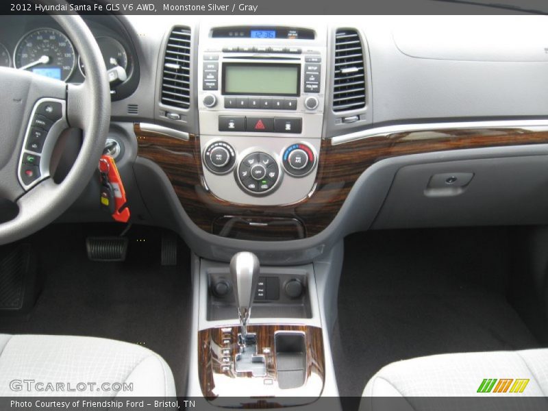 Moonstone Silver / Gray 2012 Hyundai Santa Fe GLS V6 AWD