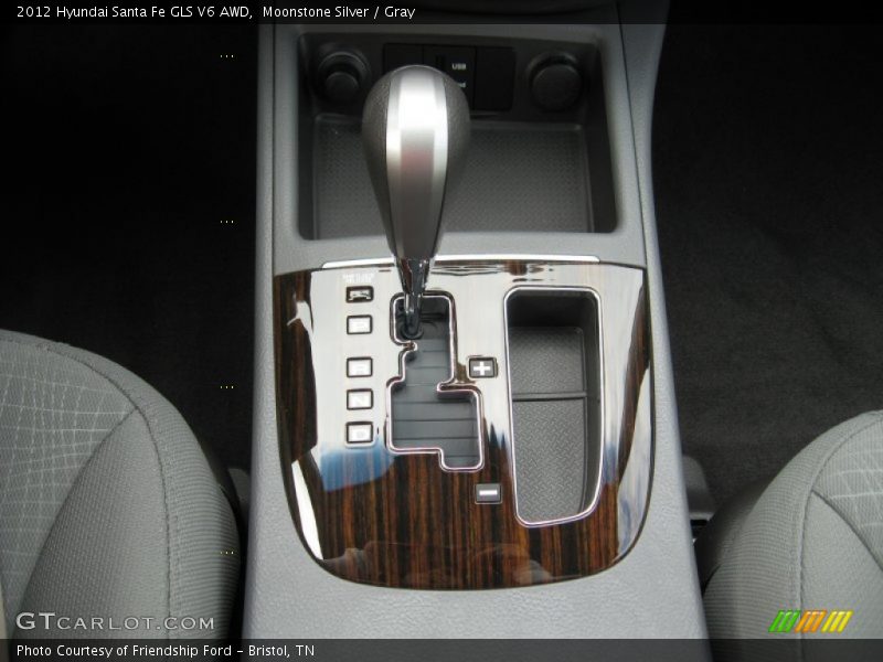 Moonstone Silver / Gray 2012 Hyundai Santa Fe GLS V6 AWD