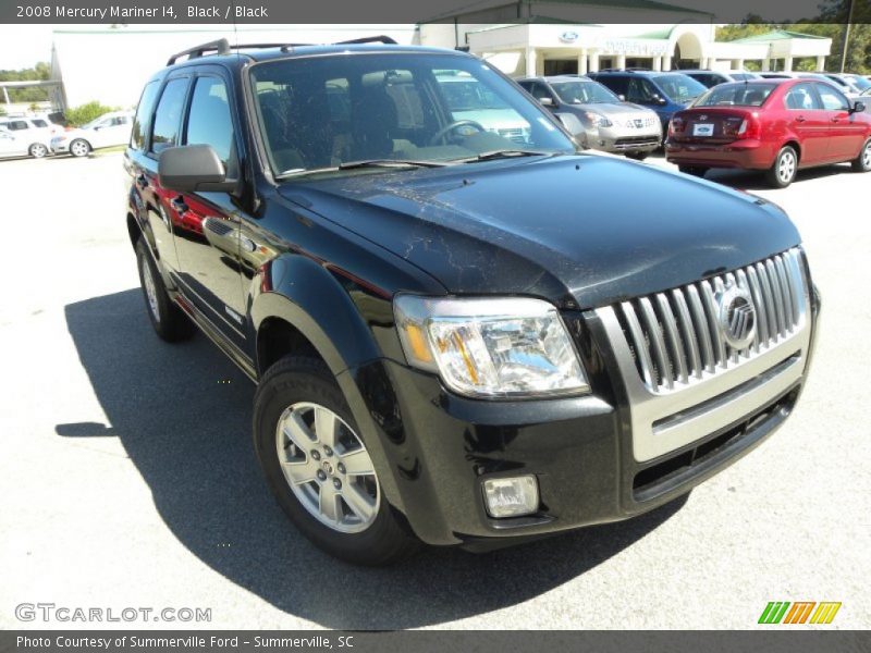 Black / Black 2008 Mercury Mariner I4