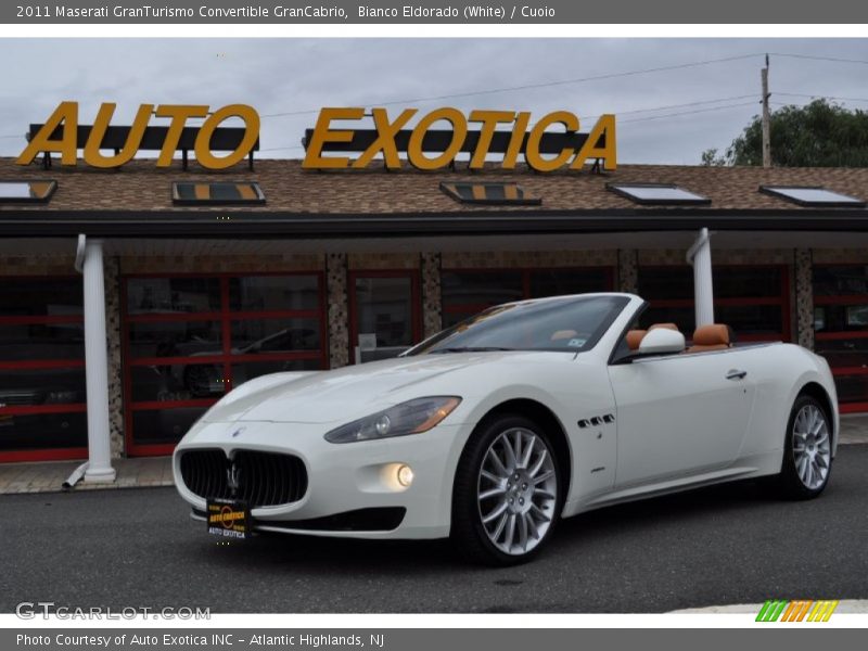 Bianco Eldorado (White) / Cuoio 2011 Maserati GranTurismo Convertible GranCabrio