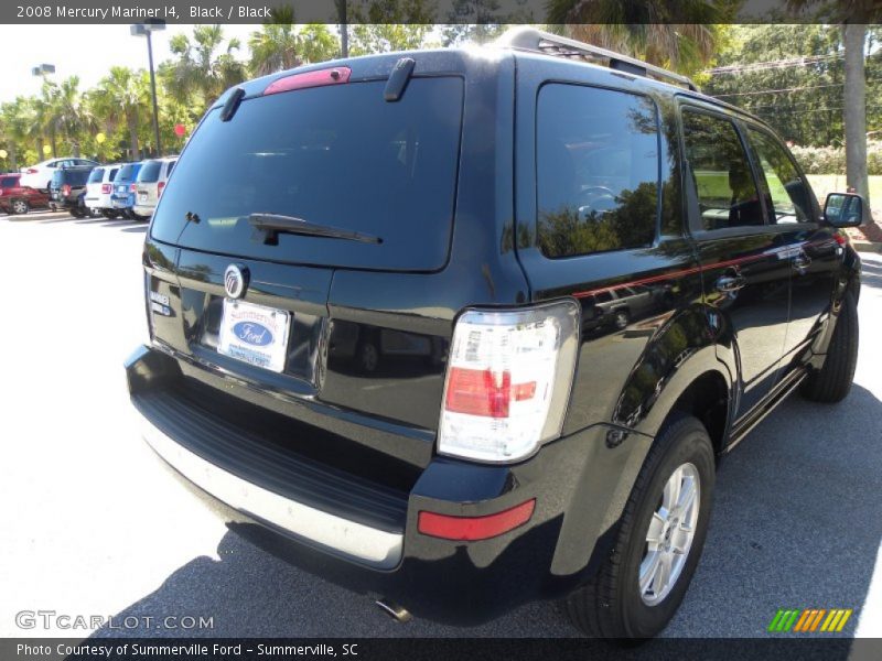 Black / Black 2008 Mercury Mariner I4