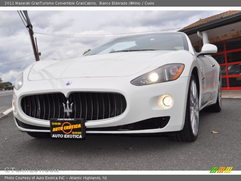 Bianco Eldorado (White) / Cuoio 2011 Maserati GranTurismo Convertible GranCabrio