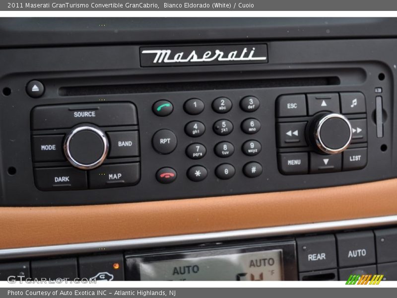 Bianco Eldorado (White) / Cuoio 2011 Maserati GranTurismo Convertible GranCabrio