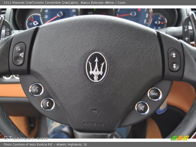Bianco Eldorado (White) / Cuoio 2011 Maserati GranTurismo Convertible GranCabrio