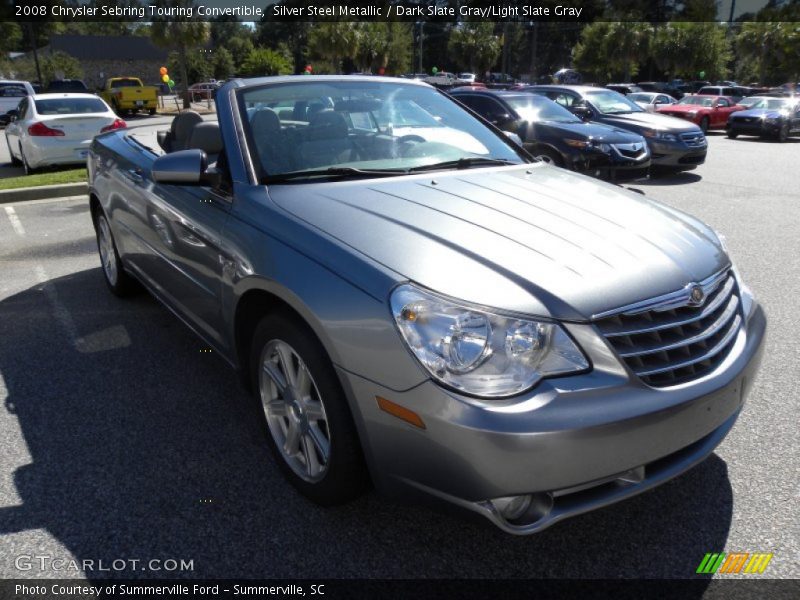 Silver Steel Metallic / Dark Slate Gray/Light Slate Gray 2008 Chrysler Sebring Touring Convertible