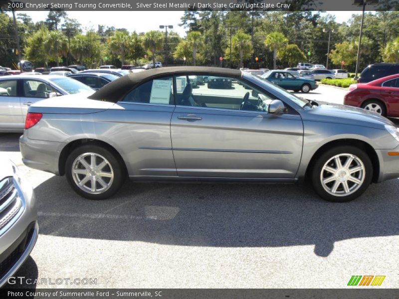 Silver Steel Metallic / Dark Slate Gray/Light Slate Gray 2008 Chrysler Sebring Touring Convertible