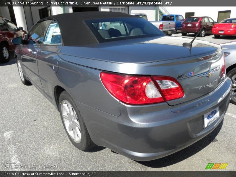 Silver Steel Metallic / Dark Slate Gray/Light Slate Gray 2008 Chrysler Sebring Touring Convertible