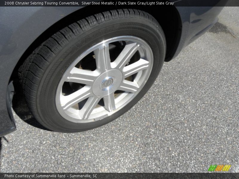 Silver Steel Metallic / Dark Slate Gray/Light Slate Gray 2008 Chrysler Sebring Touring Convertible