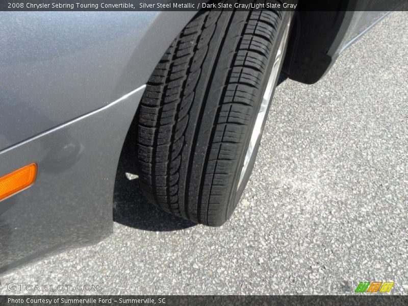 Silver Steel Metallic / Dark Slate Gray/Light Slate Gray 2008 Chrysler Sebring Touring Convertible
