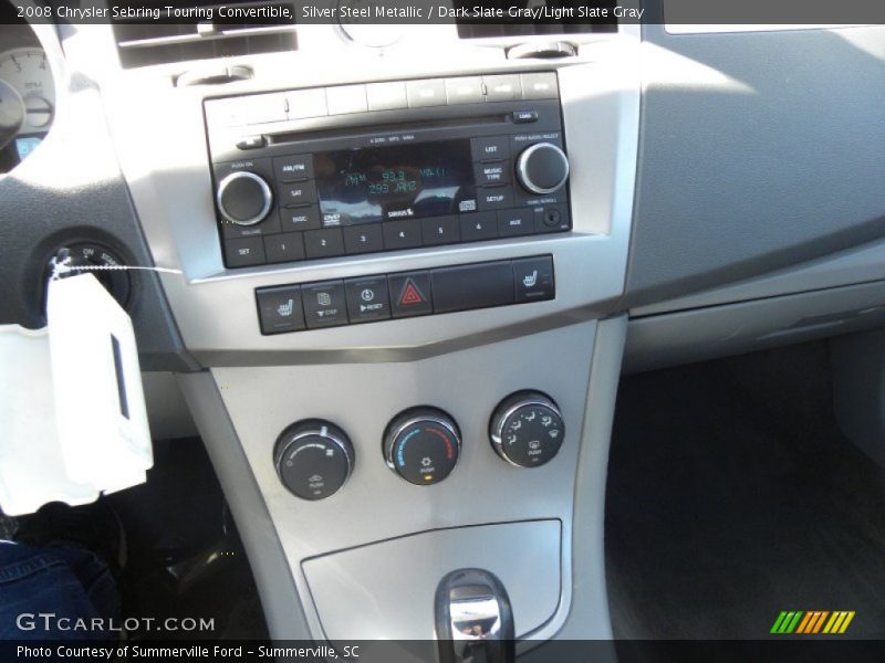 Controls of 2008 Sebring Touring Convertible