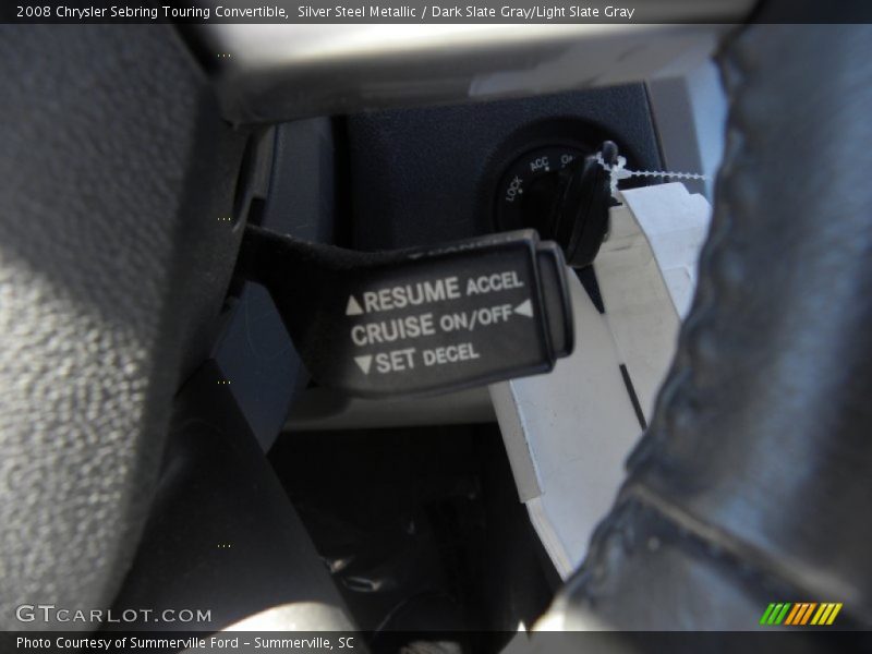Silver Steel Metallic / Dark Slate Gray/Light Slate Gray 2008 Chrysler Sebring Touring Convertible