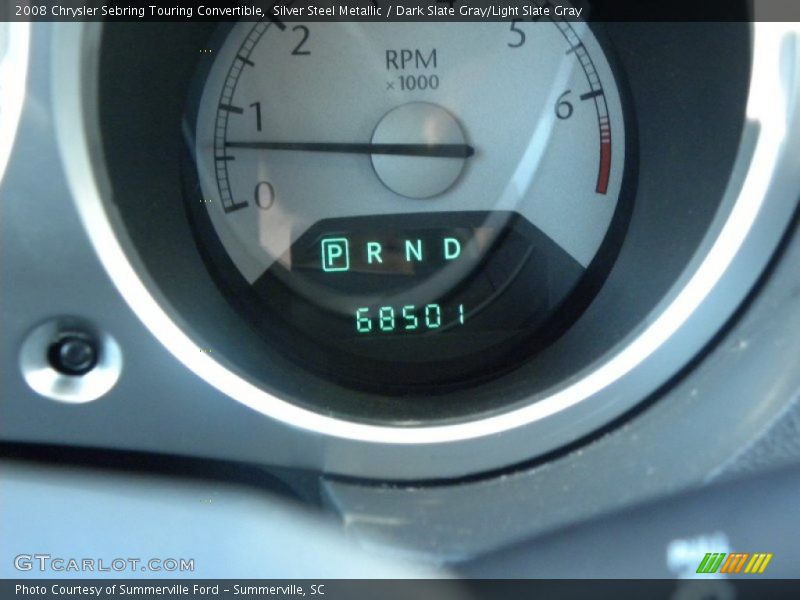 Silver Steel Metallic / Dark Slate Gray/Light Slate Gray 2008 Chrysler Sebring Touring Convertible
