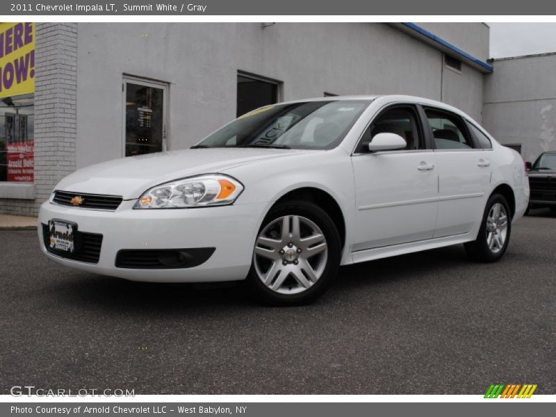 Summit White / Gray 2011 Chevrolet Impala LT