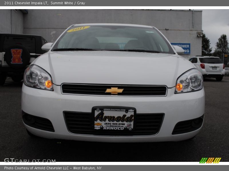 Summit White / Gray 2011 Chevrolet Impala LT