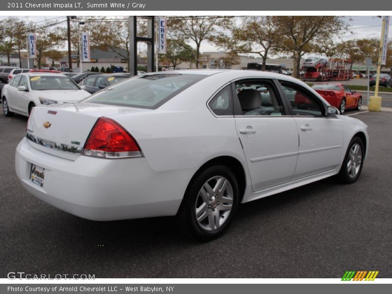Summit White / Gray 2011 Chevrolet Impala LT